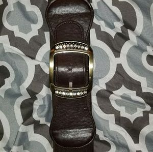 Plus size Brown Belt with bling